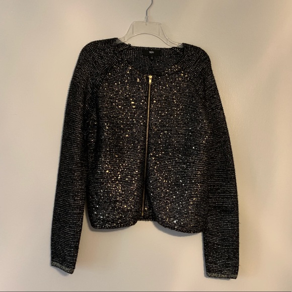 Jackets & Blazers - Black & Gold Mossimo Jacket w/ Exposed Gold Zipper